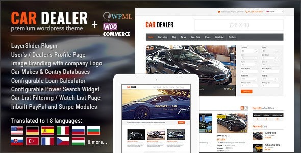 Car Dealership v1.6.6 汽车经销商WordPress主题 响应式设计
