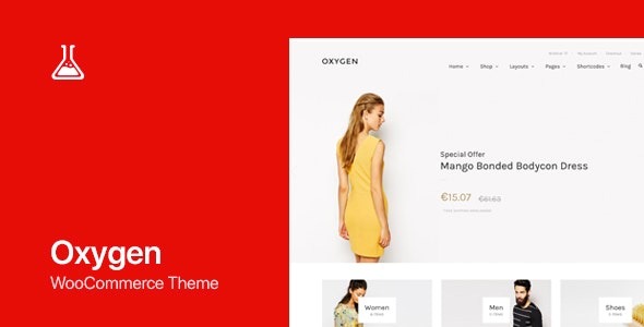 Oxygen (v6.0.5) WooCommerce WordPress主题 - 响应式电子商务网站设计