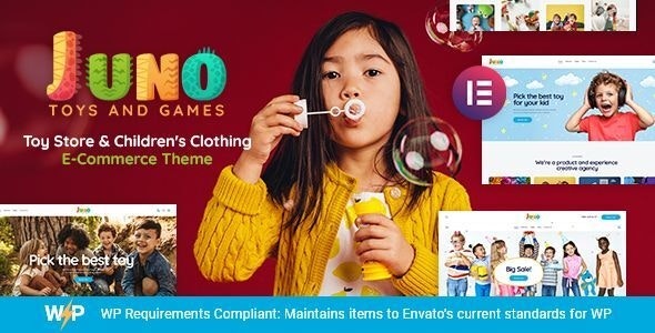 Juno (v2.20) 儿童玩具和游戏商店WordPress主题