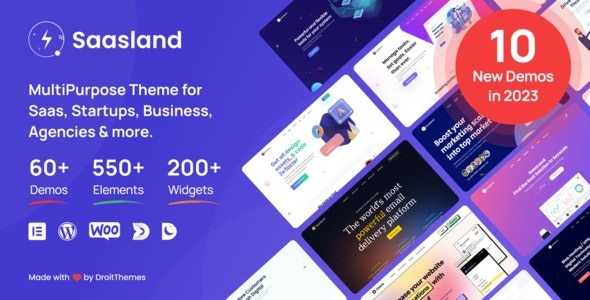 SaasLand (v3.6.9) 多功能WordPress主题，专为SaaS和初创企业设计