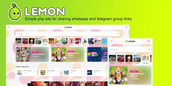 Lemon v4.4 分享Whatsapp和Telegram群组WordPress主题