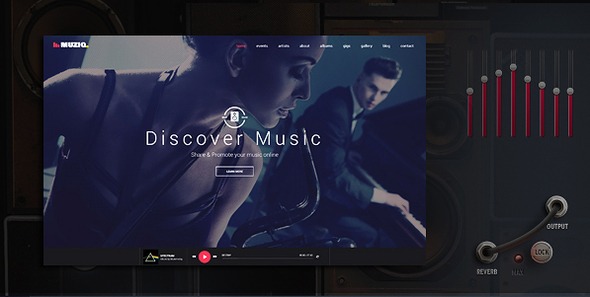 Muziq v1.4 音乐乐队与音乐人WordPress主题