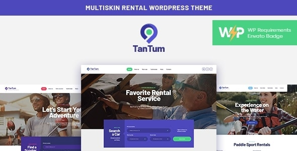 TanTum (v1.1.13) 汽车、摩托车、船只和自行车租赁服务WordPress主题