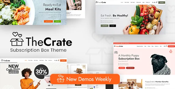 TheCrate v2.0 WooCommerce订阅盒子主题 - 专为订阅盒电商设计的WooCommerce主题
