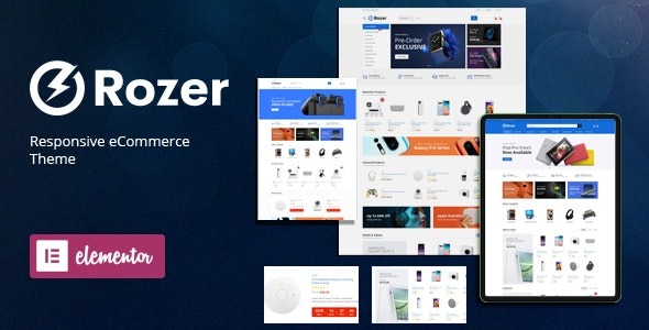 Rozer v1.0.4 数字电子商务WordPress主题 - 高效在线商店解决方案