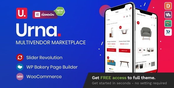 Urna (v2.5.3) 多功能WooCommerce WordPress主题