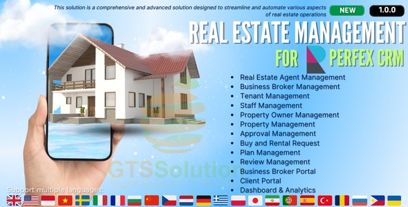 Real Estate Management module for Perfex CRM v1.0.0 - Perfex CRM房地产管理模块
