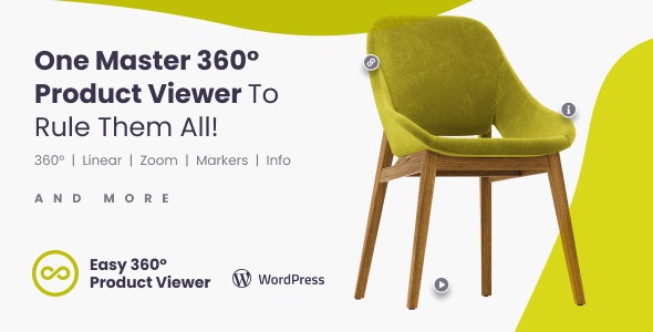 Easy 360° Product Viewer v5.0 WordPress & WooCommerce插件 - 轻松实现产品360度展示