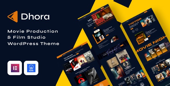 Dhora v1.0.5 电影和影视制作WordPress主题