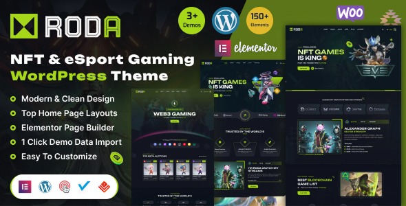 Roda v1.0.0 Gaming Store & eCommerce WordPress Theme - 游戏商店和电子商务WordPress主题