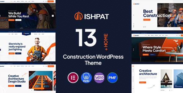 Ishpat v1.0.5 建筑行业WordPress主题