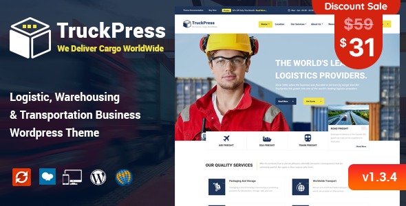 TruckPress v1.3.5 物流与运输 WordPress 主题