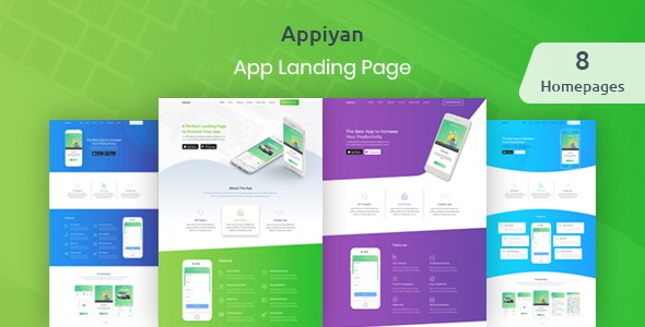 Appiyan v1.0 - 应用落地HTML 5模板