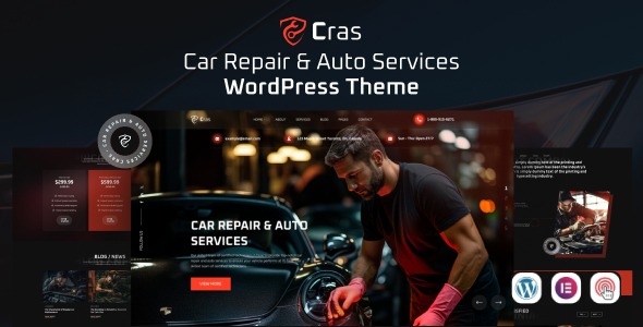 Cras v1.0.7 汽车维修与自动服务 WordPress 主题