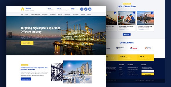 Offshore (v1.0.8) 工业商业响应式WordPress主题