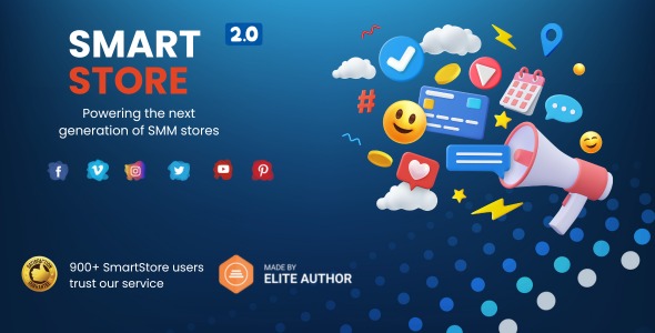 SmartStore – SMM Store Script v2.0 - 专业的SMM商店脚本解决方案