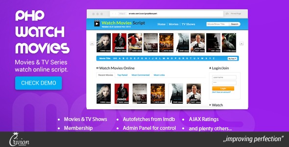 PHP Watch Movies Script v2.9 - 在线电影观看PHP脚本