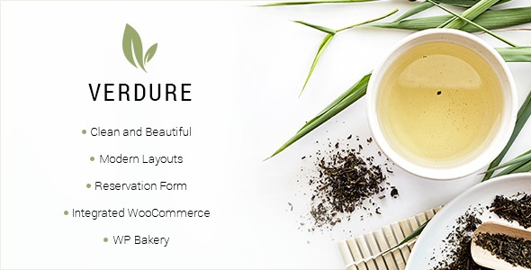 Verdure v1.6 Organic Tea Shop WordPress Theme - 现代有机茶店WordPress主题