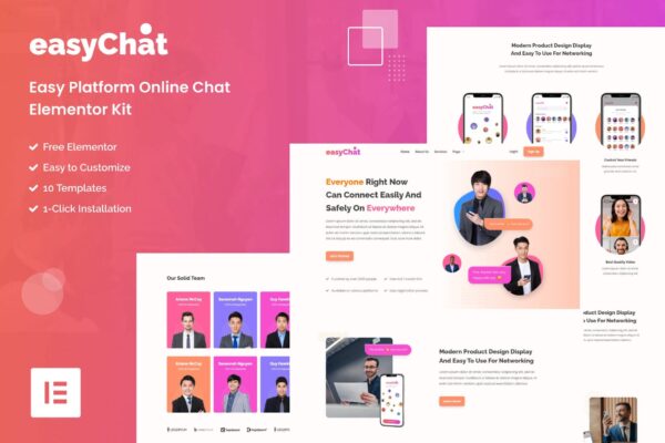 EasyChat - 在线应用启动Elementor模板套件