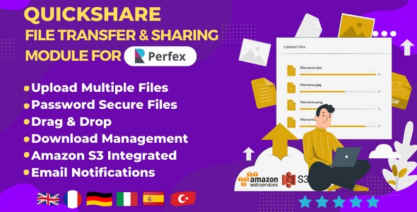 QuickShare v1.1.0 – Perfex CRM的文件传输与共享模块