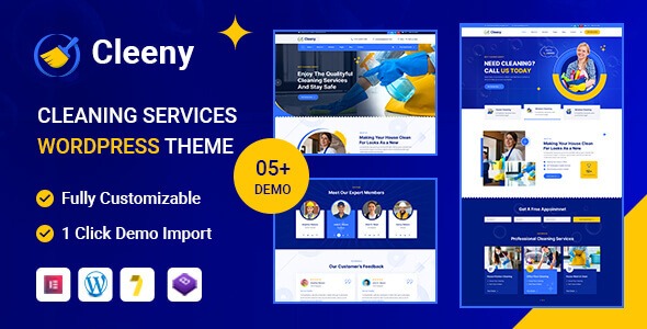Cleeny v1.0.0 清洁服务与维修公司WordPress主题