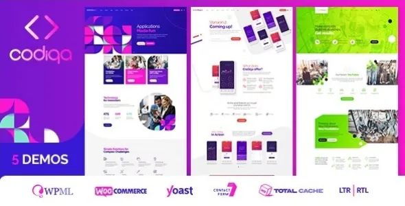 Codiqa 1.1.7 – 简约软件APP应用WordPress主题