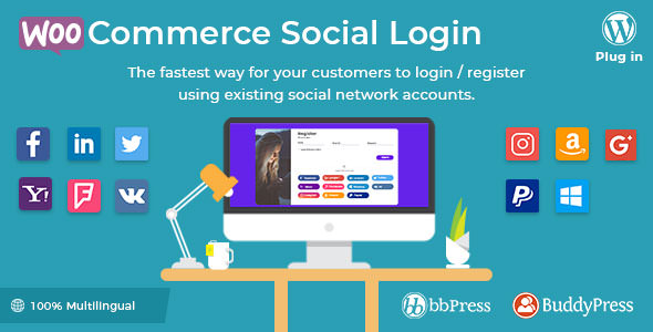 WooCommerce Social Login 2.4.0 开心版