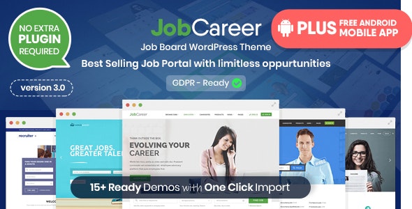 JobCareer 4.9.1 开心版 – 招聘响应WordPress主题