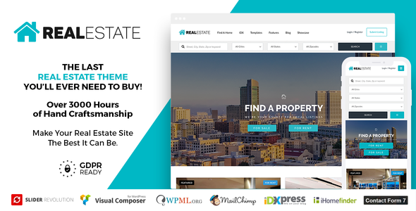 Real Estate 7 v3.3.4 开心版 – 房地产WordPress主题