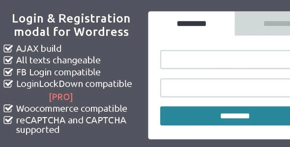 AJAX Login and Registration modal popup PRO v2.18 – WordPress用户登录与注册模态弹窗插件