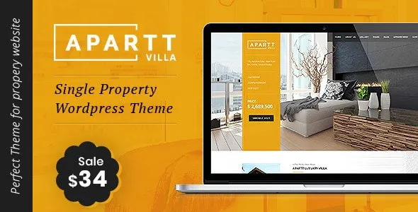 Apartt Villa v3.0 单属性房地产WordPress主题 – 专业房产展示解决方案