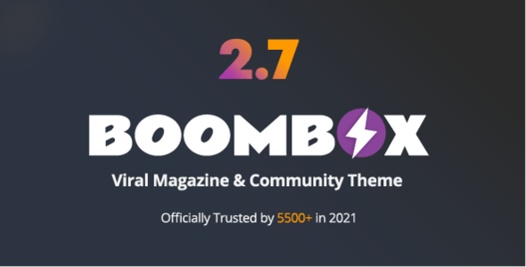 BoomBox 2.8.4 开心版 – 博客杂志网站WordPress主题