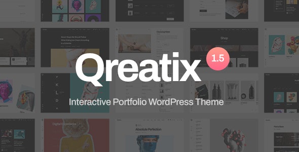Qreatix 1.6.6 开心版 – 交互式作品展示网站WordPress主题