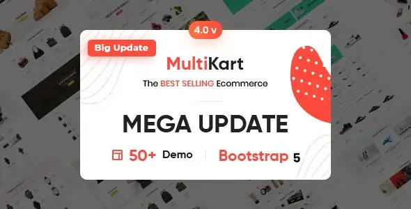 Multikart (v3.3.6) React 电子商务模板 – 响应式设计，高效购物体验