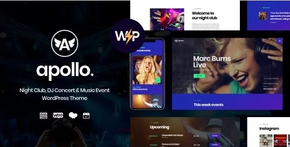 Apollo 1.3.6 – 夜总会DJ音乐会活动WordPress主题