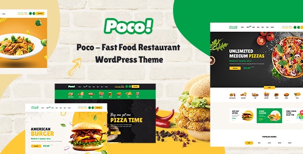 Poco 1.9.4 -快餐美食餐厅网站WordPress主题