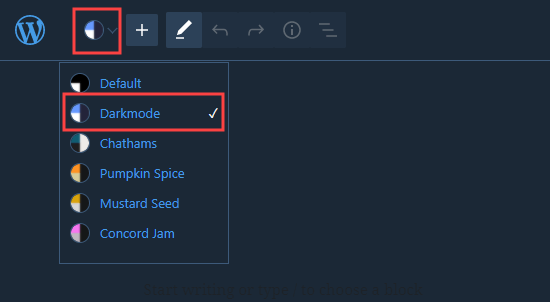 WordPress网站增加黑暗模式图形教程