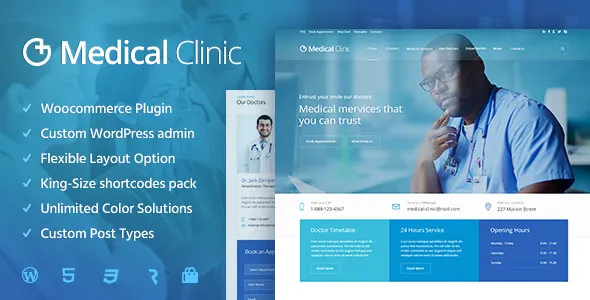Medical Clinic 1.3.0 – 医院门诊医疗健康网站WordPress主题