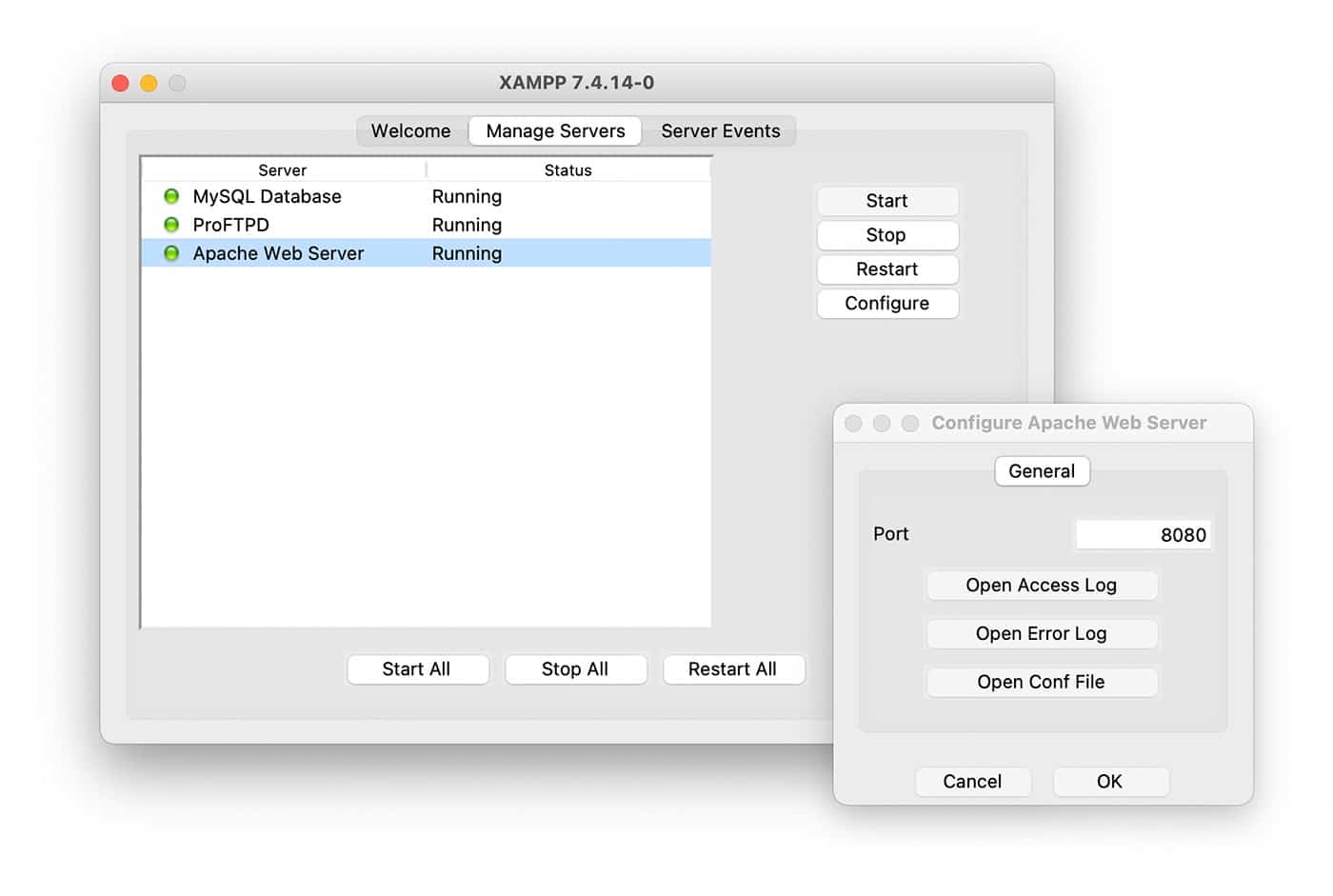 如何修复XAMPP环境中的“Apache意外关闭”错误