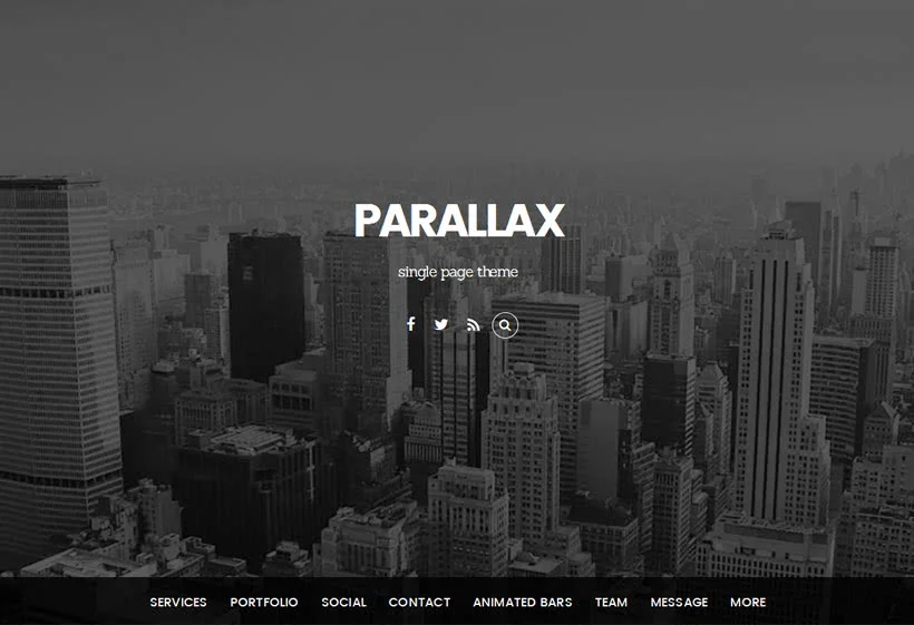 Themify Parallax WordPress Theme v7.7.1 – 响应式视差滚动主题模板