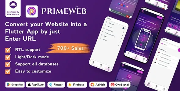 Prime Web v1.0.12 将网站转换为Flutter应用