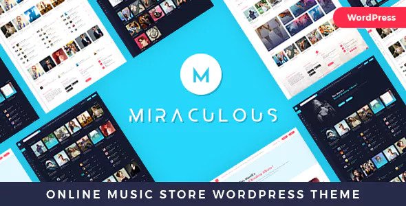 Miraculous 1.2.0 – 在线视频音乐商店WordPress主题