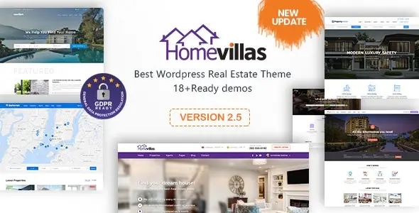 Home Villas 2.5 – 房产中介经纪人WordPress主题