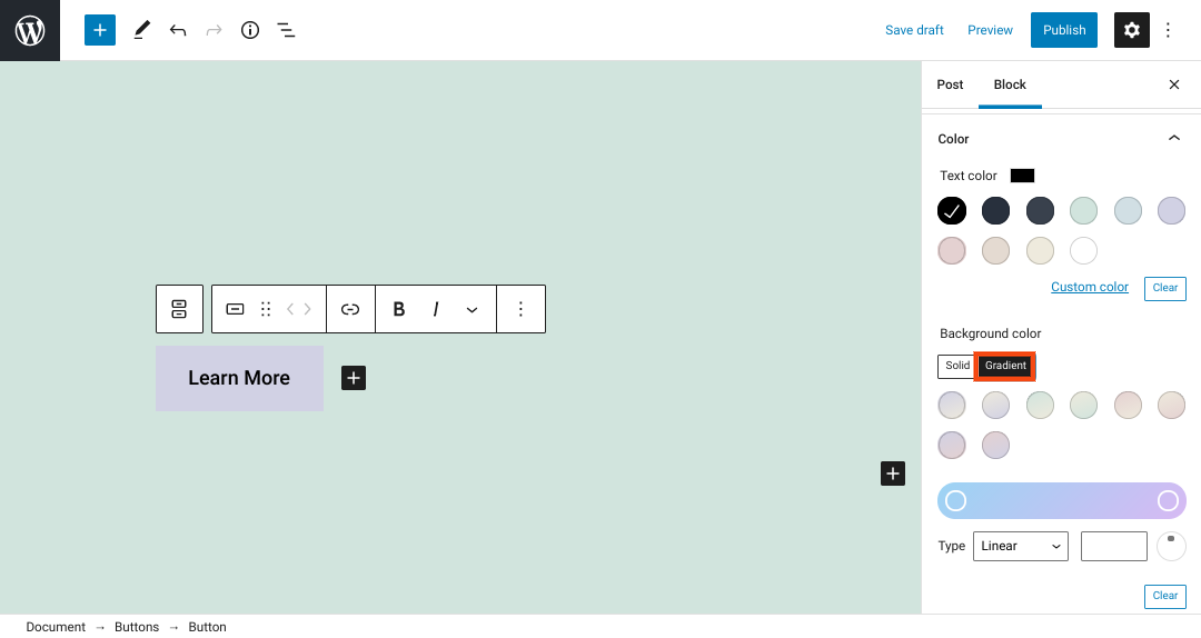 古腾堡编辑器教程:如何使用WordPress多个按钮块
