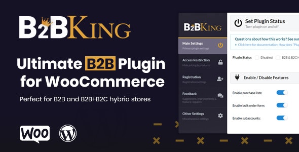 B2BKing 4.3.64 – 终极WooCommerce B2B；批发插件