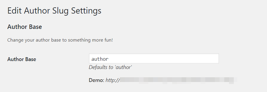 如何更改WordPress作者和对应作者的存档页面slug