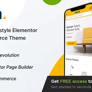 Aora (v1.3.8) 家居与生活方式 Elementor WooCommerce 主题