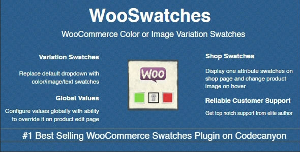 WooSwatches 3.6.9 – Woocommerce颜色或图像变化样本