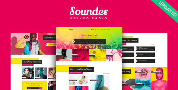 Sounder 1.3.4 – 网络收音机视频音乐网站WordPress主题