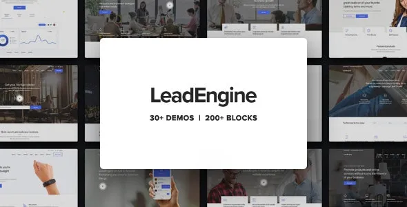 LeadEngine v5.1多功能WordPress主题带页面构建器